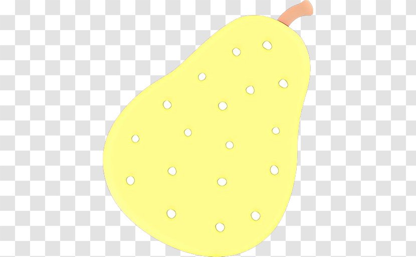 Fruit Cartoon - Yellow - Beige Polka Dot Transparent PNG