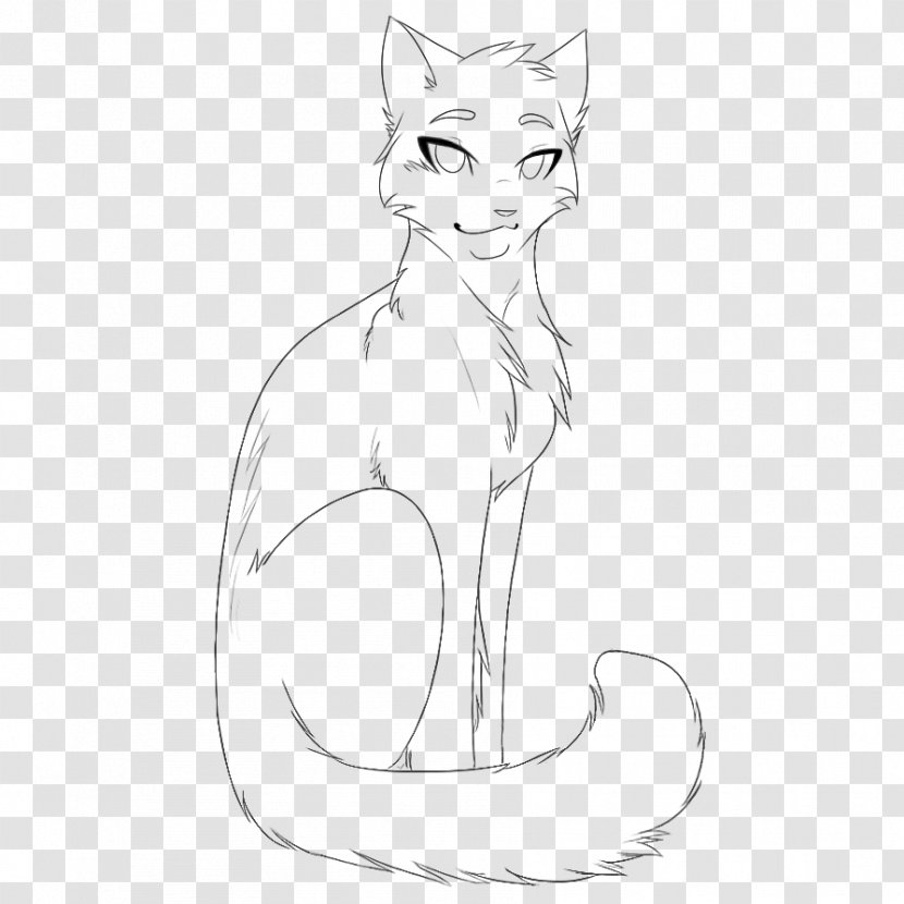 Whiskers Kitten Cat Line Art Sketch - Digital - CAT Hair Transparent PNG