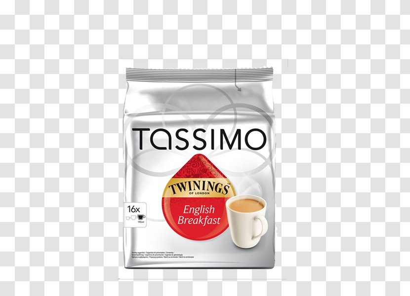Coffee Hot Chocolate Cappuccino Latte Tassimo - Singleserve Container - English Breakfast Transparent PNG