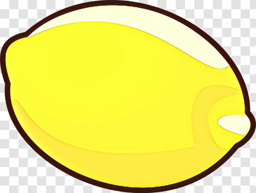 Yellow Oval Tableware Transparent PNG