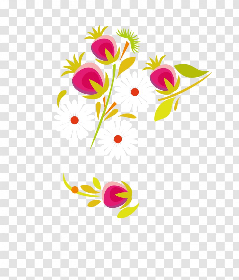 Floral Design Euclidean Vector - Designer - Flat Peaches Transparent PNG