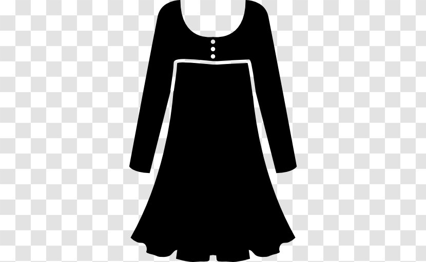 Dress Sleeve Clothing Fashion - Little Black Transparent PNG