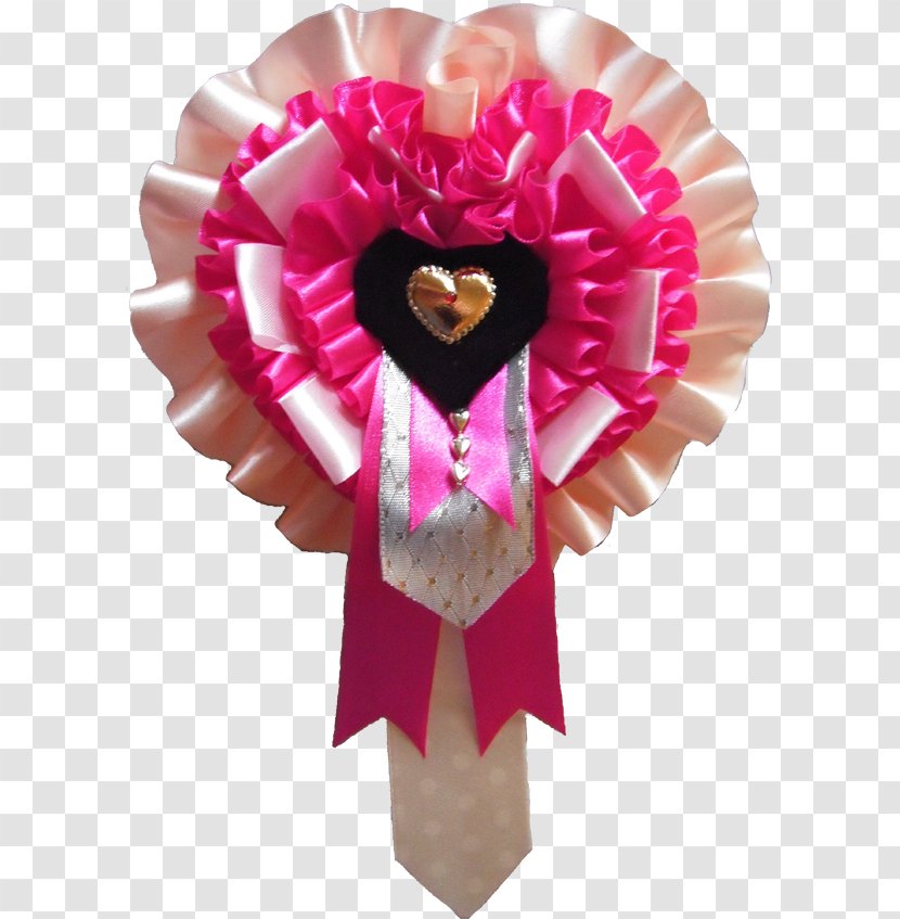 Rosette Cockade Sateen Ribbon - Gift - Rose Transparent PNG