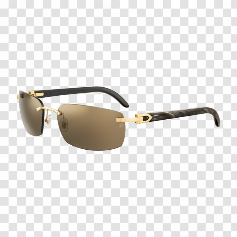 Sunglasses Cartier Ray-Ban Gold - Vision Care - Hornrimmed Glasses Transparent PNG