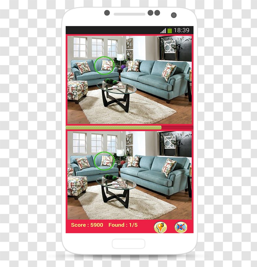 Game Spot The Difference Table Android - Chair Transparent PNG
