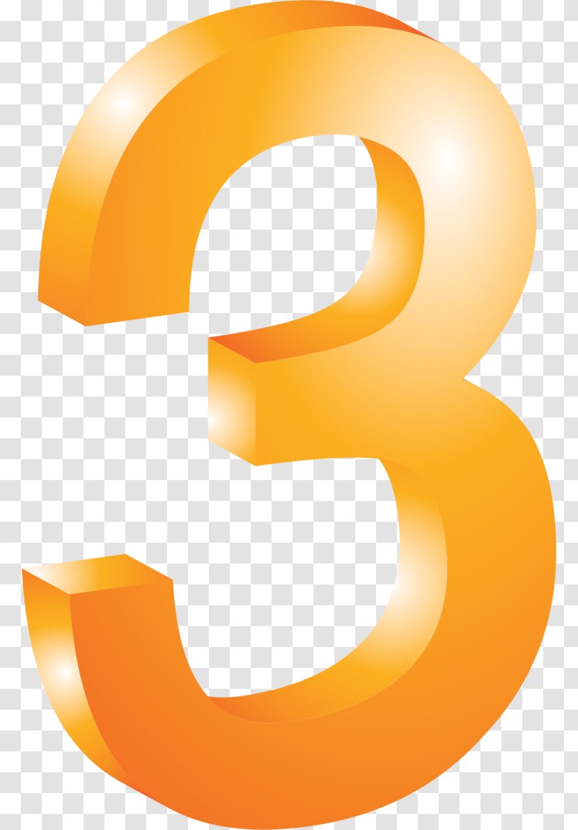 Symbol Number Numerical Digit Clip Art - Three Transparent PNG