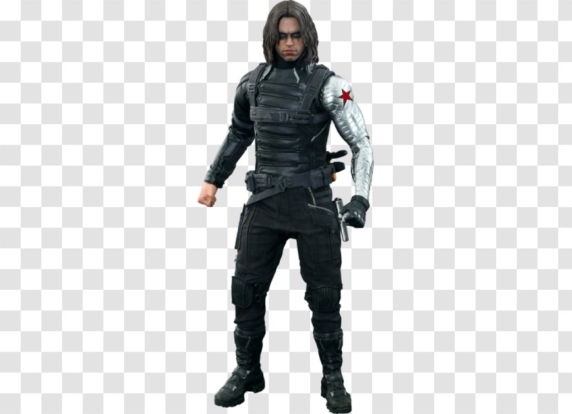 Captain America Bucky Barnes Black Widow Action & Toy Figures - Sideshow Collectibles - Chris Evans Transparent PNG