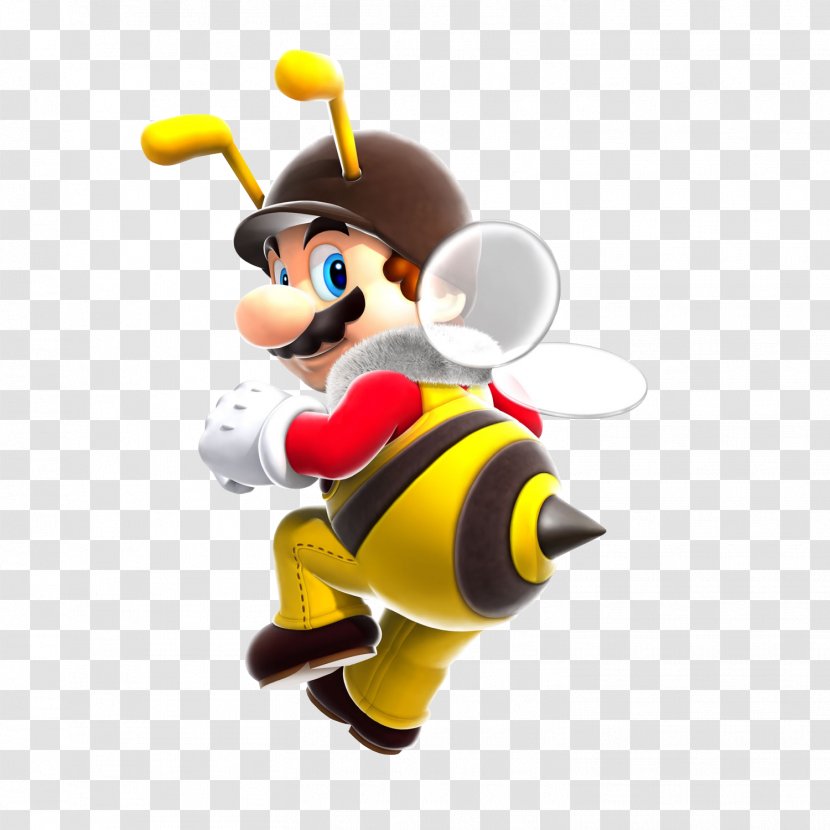 Super Mario Galaxy 2 Bros. Wii - Yellow - Bee Transparent PNG