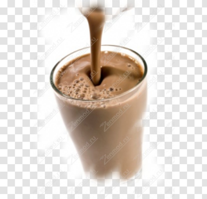 Chocolate Milk Iced Coffee Milkshake - Frozen Dessert Transparent PNG