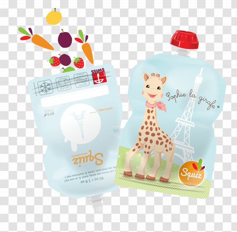 Sophie The Giraffe Baby Food Infant - Teething Transparent PNG