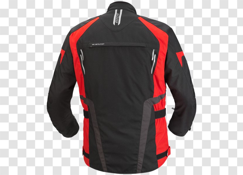 Jacket Clothing Red Textile Motorcycle - Jersey Transparent PNG
