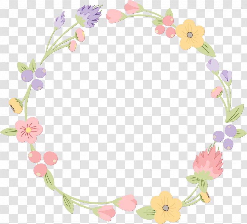 Floral Wreath Frame - Design - Picture Plant Transparent PNG