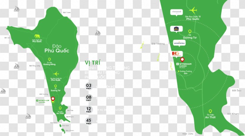 Wyndham Garden Villa Sea Design Investment - Map Transparent PNG