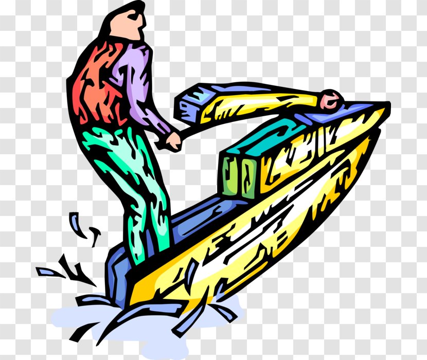 Clip Art Illustration Car Boating Sporting Goods - Jetski Flag Transparent PNG