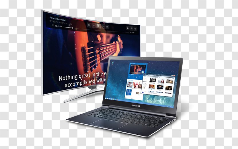 AllShare Netbook Smart TV Samsung Group Personal Computer - Laptop - Computers Transparent PNG
