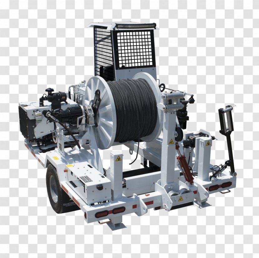 Sherman + Reilly Tensioner Machine Overhead Line - Terex - Dual Engine Core Transparent PNG