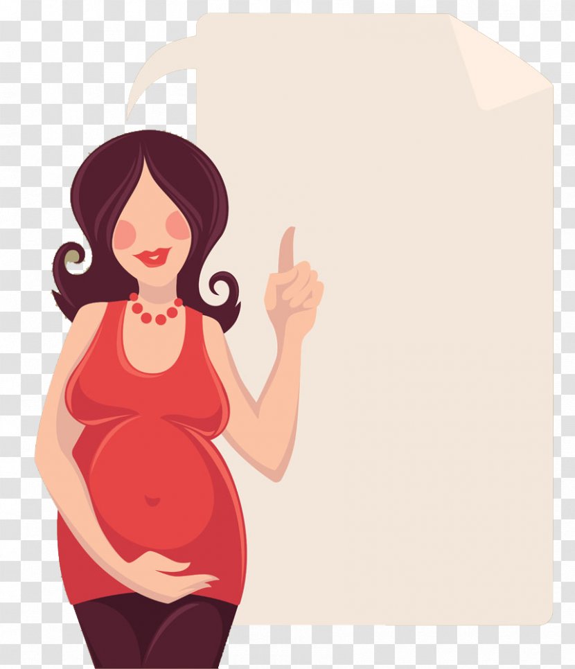 Pregnancy Woman Cartoon Infertility - Tree - Pregnant Transparent PNG