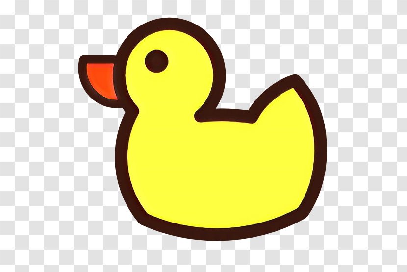 Clip Art Yellow Bird Cartoon Beak - Rubber Ducky - Water Ducks Geese And Swans Transparent PNG