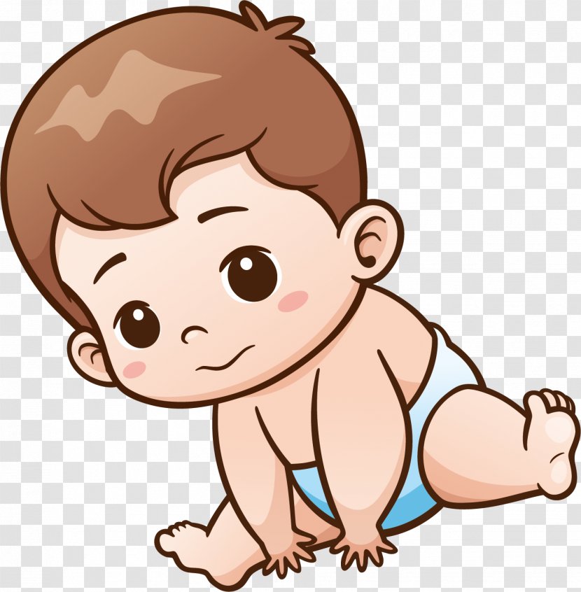 Diaper Clip Art Infant Cartoon Child - Play - Baby Crawling Transparent PNG