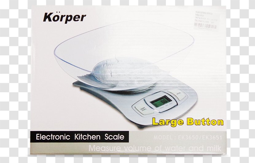 Measuring Scales Salter Arc Electronic Kitchen Scale Bowl Kilogram - Instrument Transparent PNG