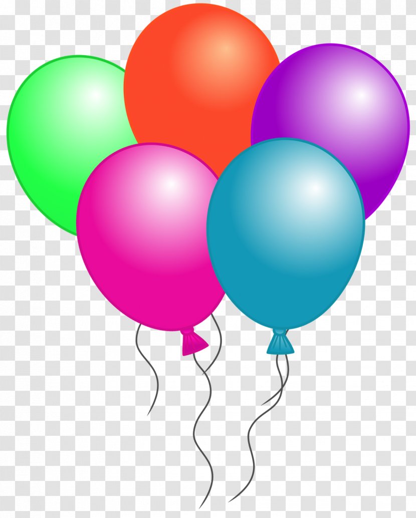 Balloon Birthday Clip Art - Magenta - Baloon Transparent PNG