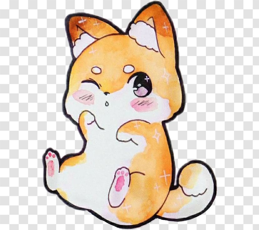 Cat And Dog Cartoon - Painting - Welsh Corgi Whiskers Transparent PNG