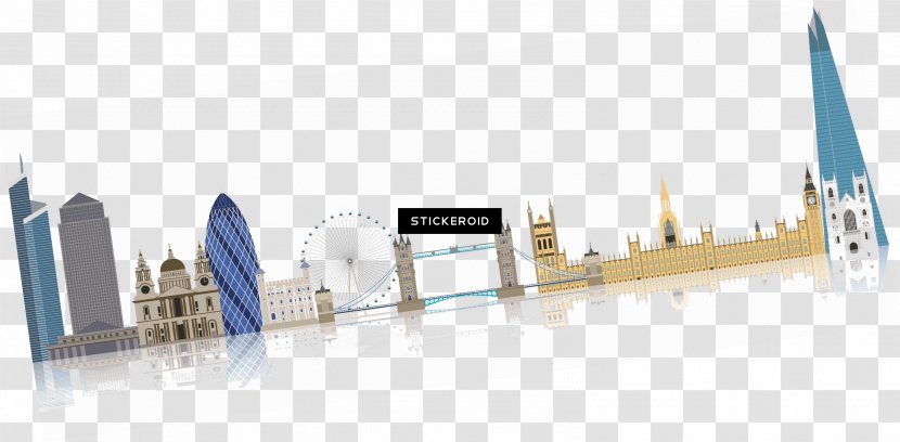 Illustration Vector Graphics Royalty-free Image Skyline - Stock Photography - London Bridge Clip Art Landmark Transparent PNG