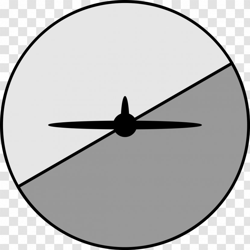 Airplane Attitude Indicator Aircraft Horizon Clip Art - Wing - Aeroplane Transparent PNG