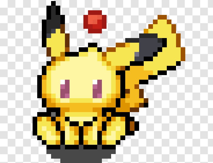 Pikachu Pokémon Red And Blue Battle Revolution Yellow - Art Transparent PNG