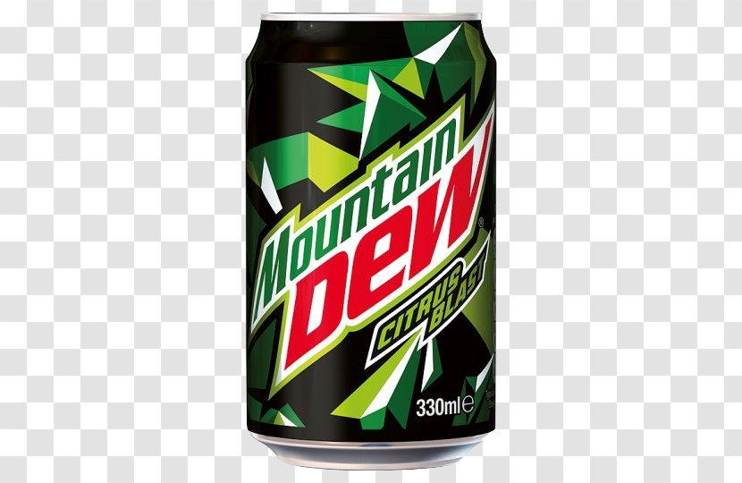 Fizzy Drinks United Kingdom Mountain Dew Citrus Blast - Tin Can Transparent PNG