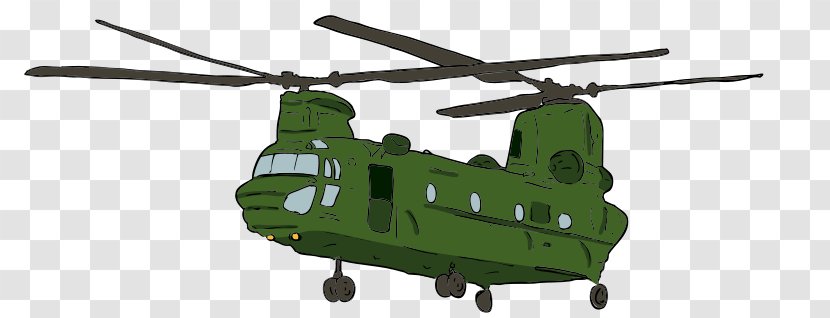 Boeing CH-47 Chinook Helicopter CH-47J Clip Art - Royaltyfree - Army Green Cartoon Transparent PNG