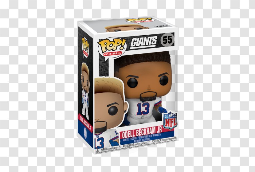 New York Giants NFL Funko England Patriots Action & Toy Figures - Odell Beckham Transparent PNG