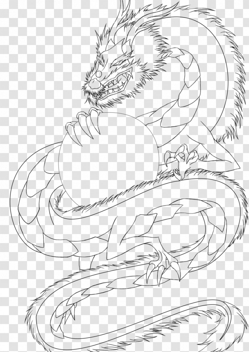 Line Art Drawing China Chinese Dragon Transparent Png