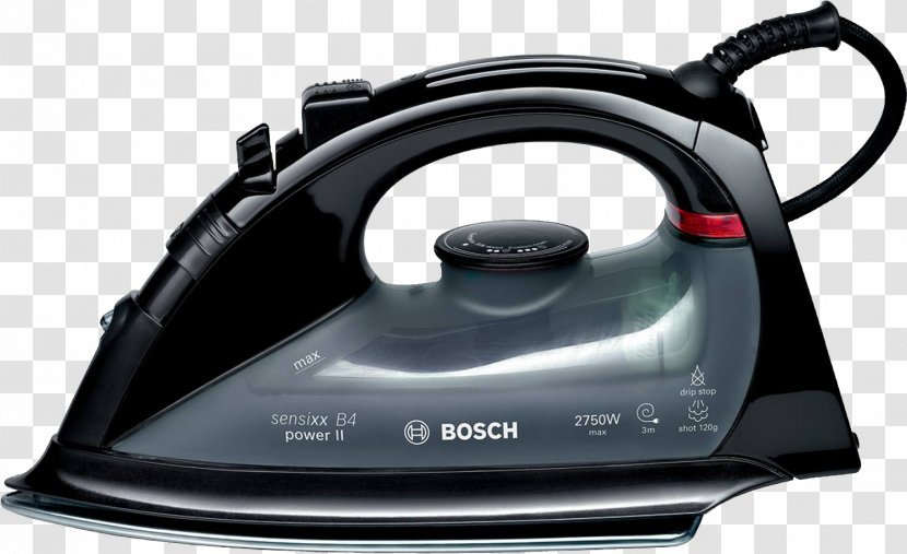 Clothes Iron Robert Bosch GmbH Home Appliance Laundry Steam - Product Design Transparent PNG