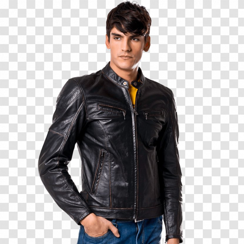 Leather Jacket Coat Clothing Shirt - Material - Jackets Transparent PNG