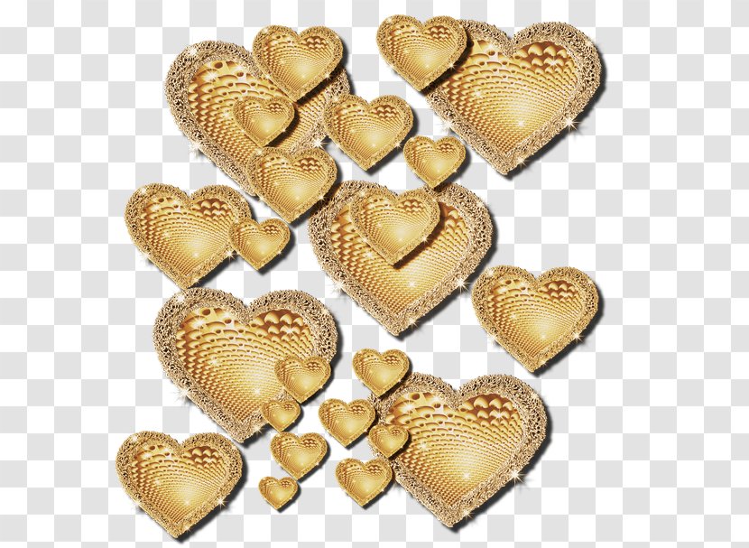 Gold Clip Art - Heart Transparent PNG