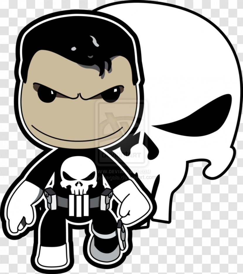 Punisher Illustrator - Watercolor - Skull Transparent PNG