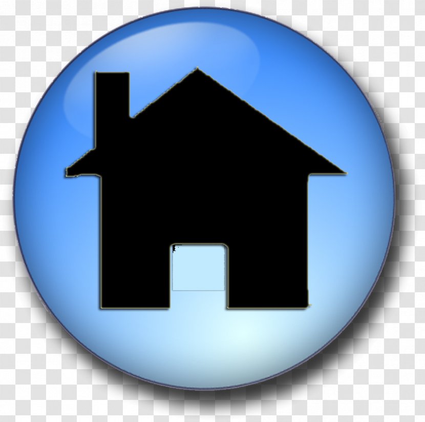 House Symbol - User Interface - Sign Electric Blue Transparent PNG