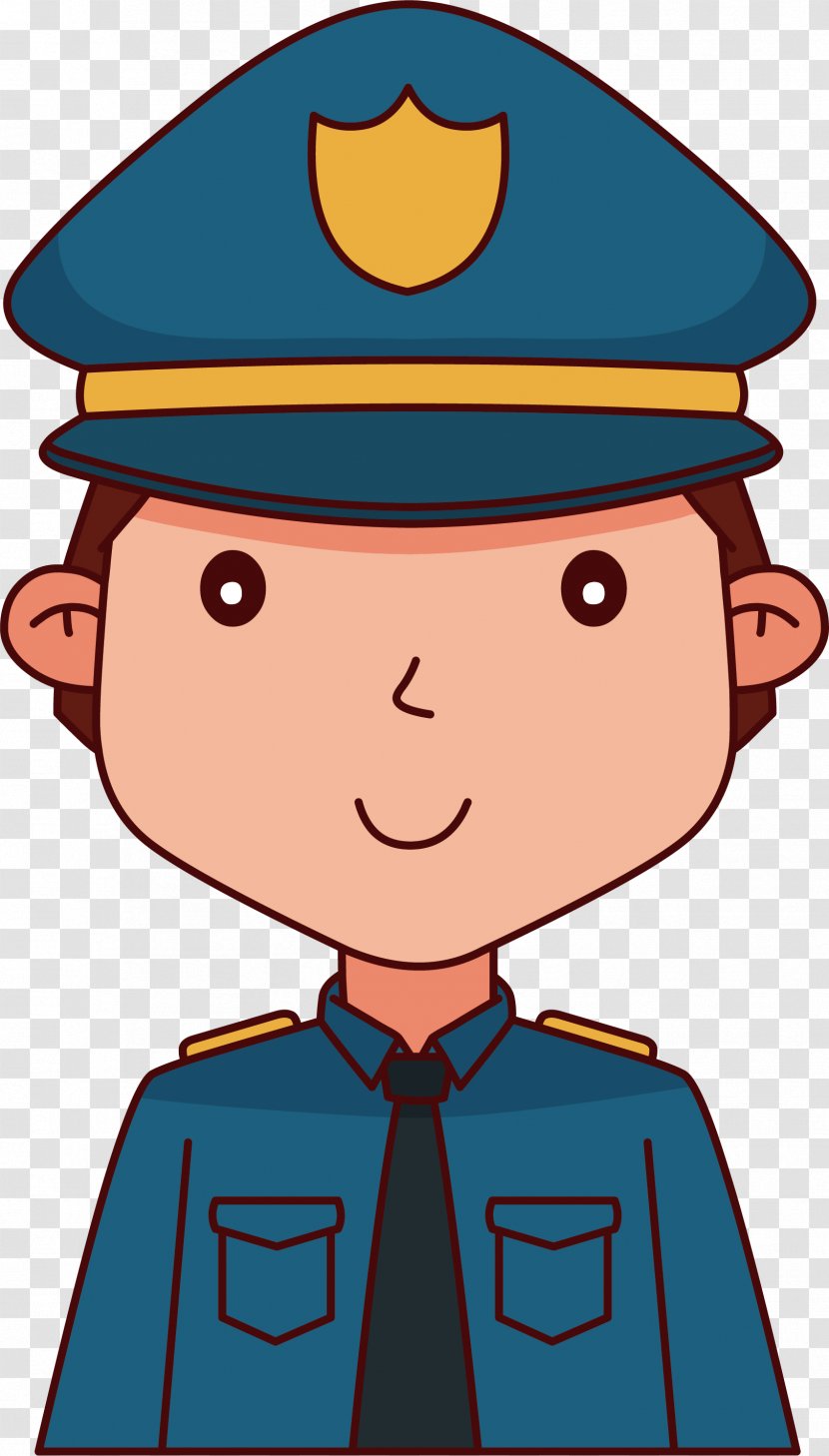 Cartoon Police Clip Art - Hand-painted Transparent PNG