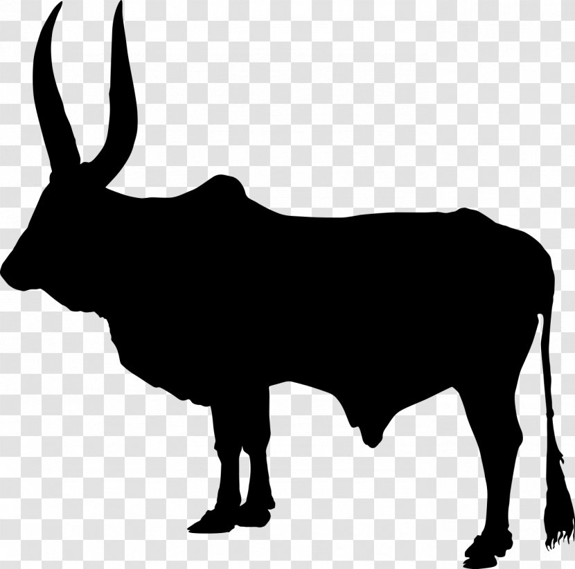 Zebu Silhouette Ox Clip Art Transparent PNG