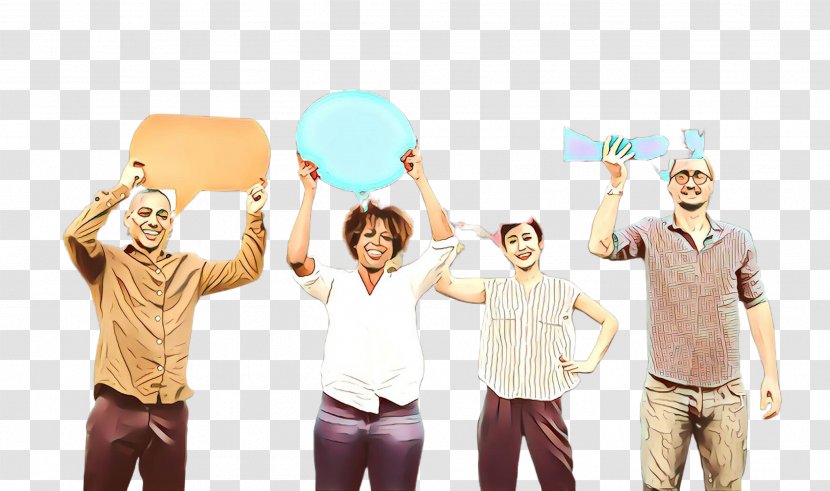 Group Of People Background - Cheering - Happy Team Transparent PNG
