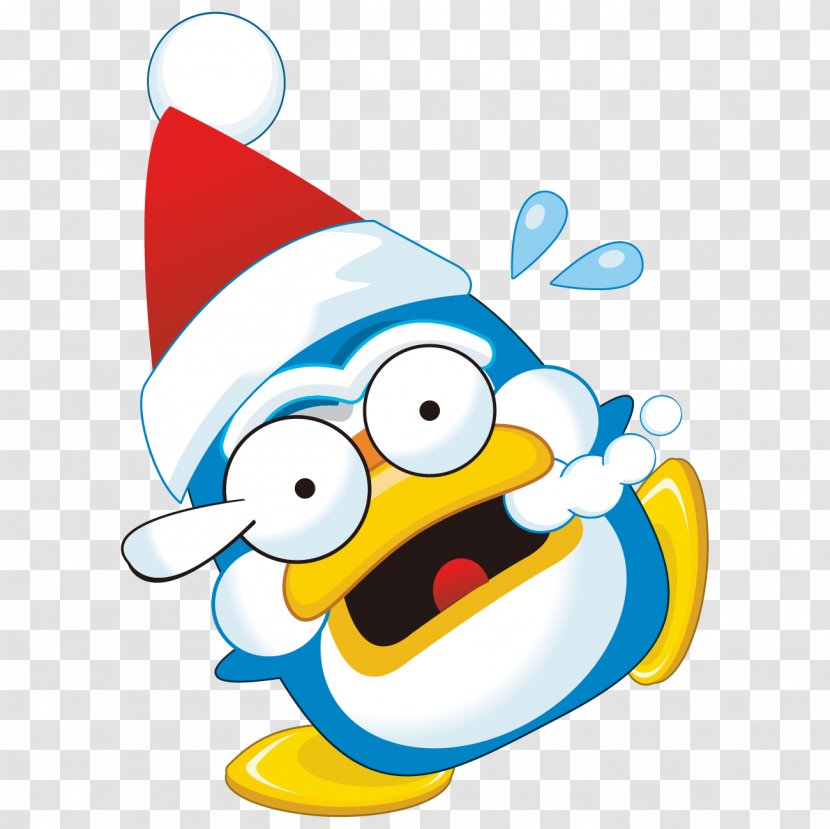 Penguin Vector Graphics Image Christmas Day Clip Art - Santa Claus - Cute Monster Transparent PNG