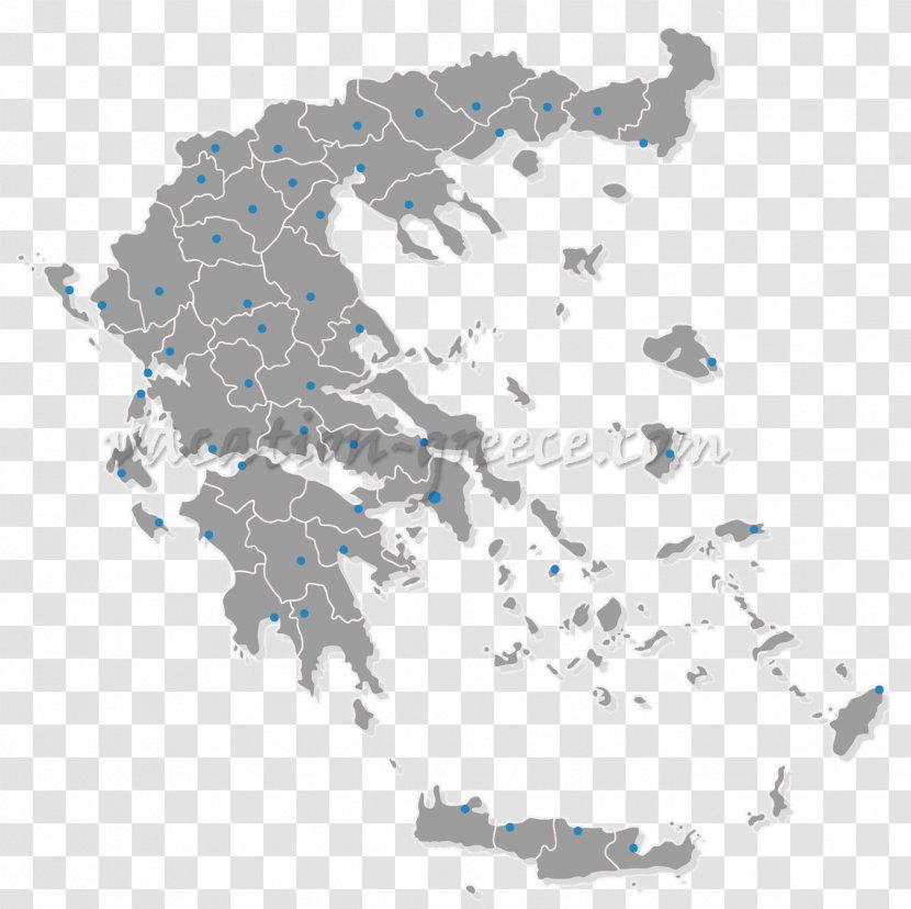 Greece Vector Map - Flag Of Transparent PNG