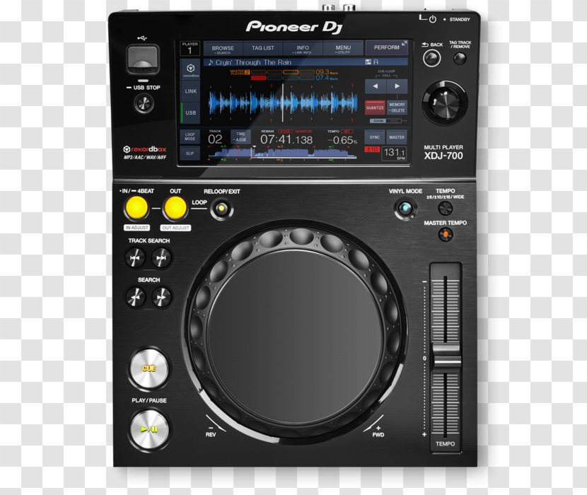 Pioneer DJ CDJ XDJ-700 Audio Disc Jockey - Xdjr1 Transparent PNG