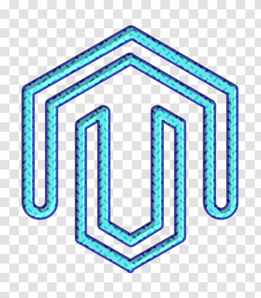 Media Icon Network Social - Symbol Electric Blue Transparent PNG