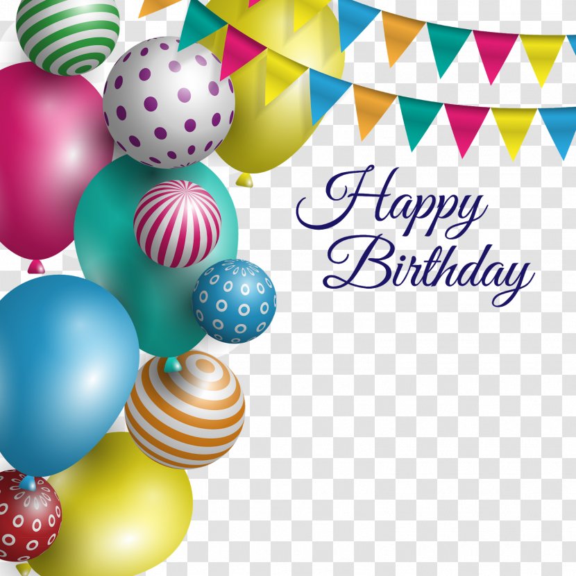 Balloon Greeting & Note Cards Vector Graphics Birthday Transparent PNG