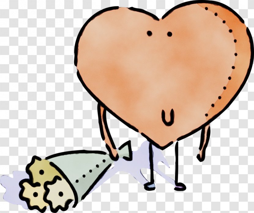 Cartoon Clip Art Heart - Paint Transparent PNG