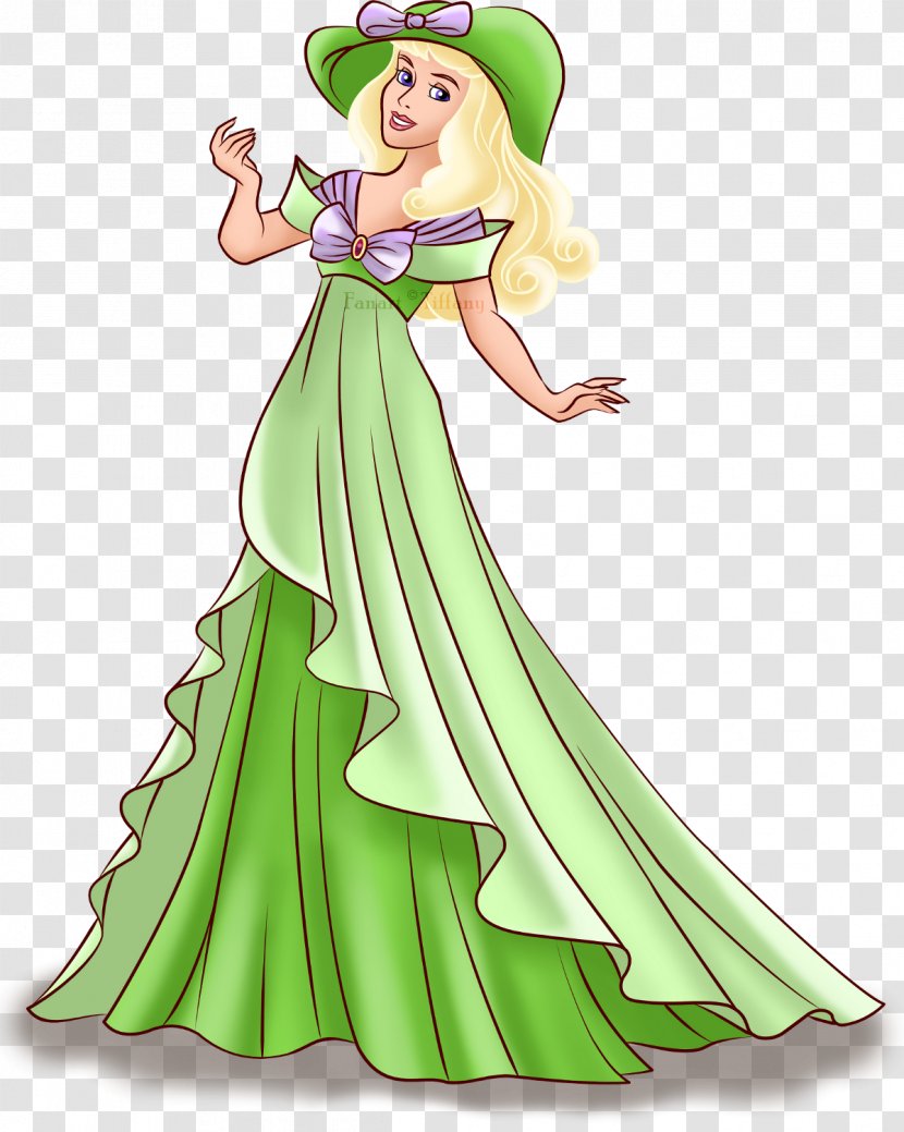 Princess Aurora Belle Rapunzel Cinderella Disney - Silhouette - Dress Transparent PNG