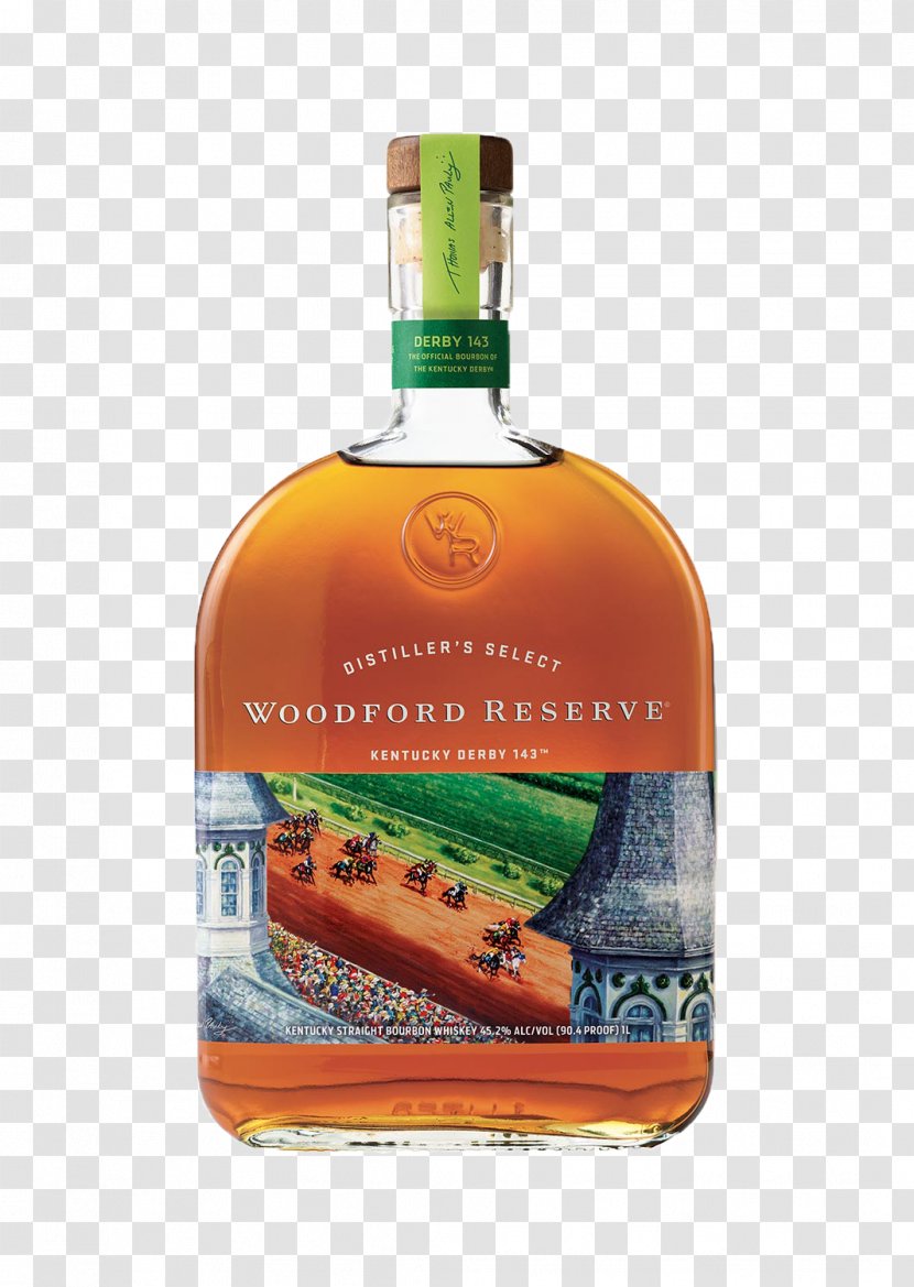 2017 Kentucky Derby Bourbon Whiskey Woodford County, Distilled Beverage - Straight Transparent PNG