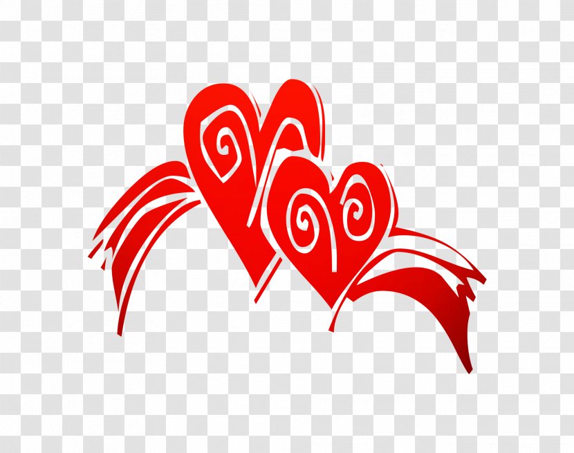 Logo Heart Font Clip Art Valentine's Day - Flower - Cartoon Transparent PNG